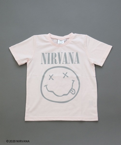 JAM & LINK(ジャムアンドリンク)の「NIRVANA/ニルヴァーナ ロゴ半袖Tシャツ(Tシャツ/カットソー・キッズ・ブラック/オフホワイト/ライトピンク・100cm/120cm/130cm/140cm/90cm/110cm)」の3枚目の写真