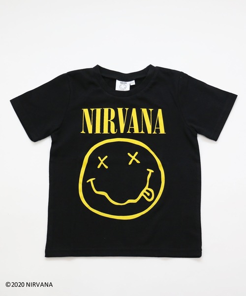 JAM & LINK(ジャムアンドリンク)の「NIRVANA/ニルヴァーナ ロゴ半袖Tシャツ(Tシャツ/カットソー・キッズ・ブラック/オフホワイト/ライトピンク・100cm/120cm/130cm/140cm/90cm/110cm)」の6枚目の写真