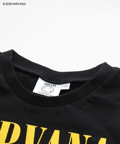 JAM & LINK(ジャムアンドリンク)の「NIRVANA/ニルヴァーナ ロゴ半袖Tシャツ(Tシャツ/カットソー・キッズ・ブラック/オフホワイト/ライトピンク・100cm/120cm/130cm/140cm/90cm/110cm)」の8枚目の写真