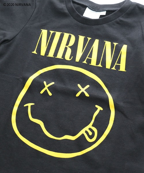 JAM & LINK(ジャムアンドリンク)の「NIRVANA/ニルヴァーナ ロゴ半袖Tシャツ(Tシャツ/カットソー・キッズ・ブラック/オフホワイト/ライトピンク・100cm/120cm/130cm/140cm/90cm/110cm)」の9枚目の写真