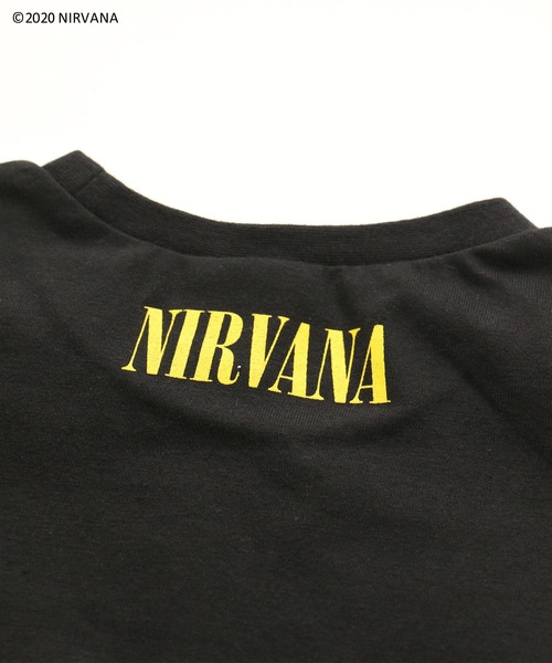 JAM & LINK(ジャムアンドリンク)の「NIRVANA/ニルヴァーナ ロゴ半袖Tシャツ(Tシャツ/カットソー・キッズ・ブラック/オフホワイト/ライトピンク・100cm/120cm/130cm/140cm/90cm/110cm)」の10枚目の写真