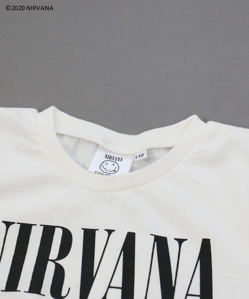 JAM & LINK(ジャムアンドリンク)の「NIRVANA/ニルヴァーナ ロゴ半袖Tシャツ(Tシャツ/カットソー・キッズ・ブラック/オフホワイト/ライトピンク・100cm/120cm/130cm/140cm/90cm/110cm)」の12枚目の写真