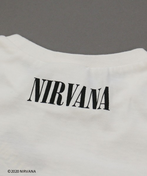 JAM & LINK(ジャムアンドリンク)の「NIRVANA/ニルヴァーナ ロゴ半袖Tシャツ(Tシャツ/カットソー・キッズ・ブラック/オフホワイト/ライトピンク・100cm/120cm/130cm/140cm/90cm/110cm)」の14枚目の写真