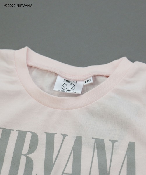 JAM & LINK(ジャムアンドリンク)の「NIRVANA/ニルヴァーナ ロゴ半袖Tシャツ(Tシャツ/カットソー・キッズ・ブラック/オフホワイト/ライトピンク・100cm/120cm/130cm/140cm/90cm/110cm)」の16枚目の写真