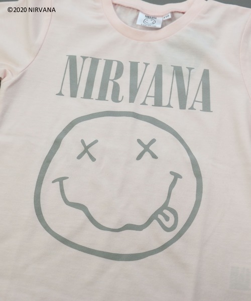 JAM & LINK(ジャムアンドリンク)の「NIRVANA/ニルヴァーナ ロゴ半袖Tシャツ(Tシャツ/カットソー・キッズ・ブラック/オフホワイト/ライトピンク・100cm/120cm/130cm/140cm/90cm/110cm)」の17枚目の写真