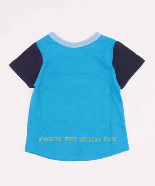 RAGMART(ラグマート)の「プリントTシャツ バナナ キウイ ブドウ(Tシャツ/カットソー・キッズ・オフホワイト/ブルー/パープル・100cm/110cm/130cm/120cm)」の4枚目の写真