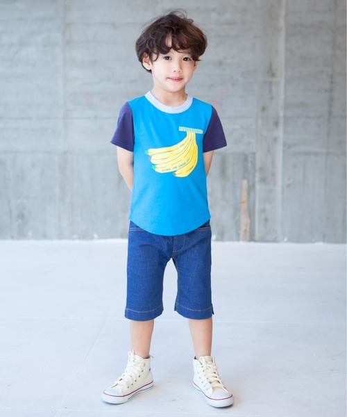 RAGMART(ラグマート)の「プリントTシャツ バナナ キウイ ブドウ(Tシャツ/カットソー・キッズ・オフホワイト/ブルー/パープル・100cm/110cm/130cm/120cm)」の11枚目の写真