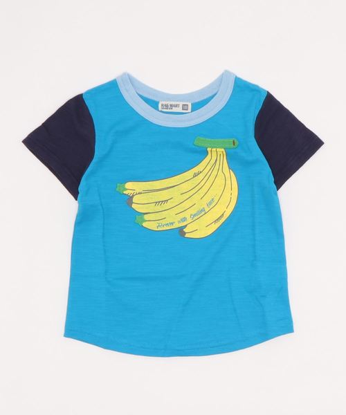 RAGMART(ラグマート)の「プリントTシャツ バナナ キウイ ブドウ(Tシャツ/カットソー・キッズ・オフホワイト/ブルー/パープル・100cm/110cm/130cm/120cm)」の12枚目の写真