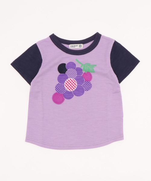 RAGMART(ラグマート)の「プリントTシャツ バナナ キウイ ブドウ(Tシャツ/カットソー・キッズ・オフホワイト/ブルー/パープル・100cm/110cm/130cm/120cm)」の15枚目の写真