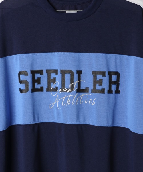 BAYFLOW（ベイフロー）の「[SEEDLER ( シードラー)]キリカエTEE（Tシャツ/カットソー・メンズ・ネイビー/サックスブルー・MEDIUM/LARGE）」の10枚目の写真