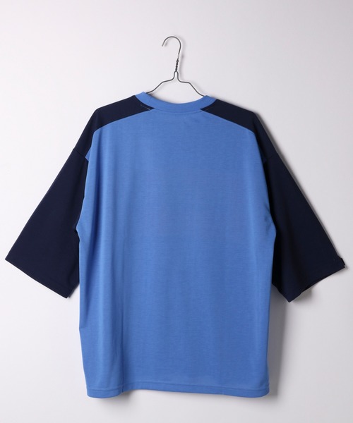 BAYFLOW（ベイフロー）の「[SEEDLER ( シードラー)]キリカエTEE（Tシャツ/カットソー・メンズ・ネイビー/サックスブルー・MEDIUM/LARGE）」の8枚目の写真