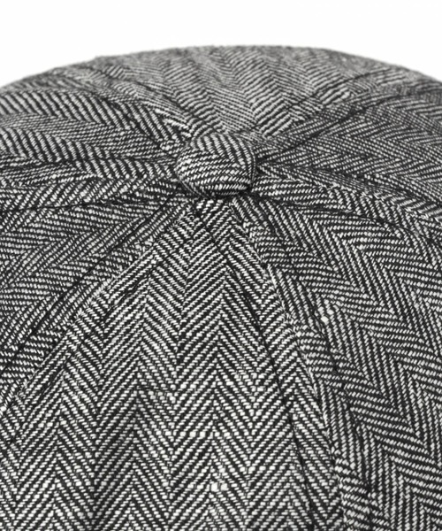 LAKOLE（ラコレ）の「ヘリンボーンキャップ / LAKOLE（キャップ・メンズ・ブラック/ベージュ/グレー・9）」の8枚目の写真