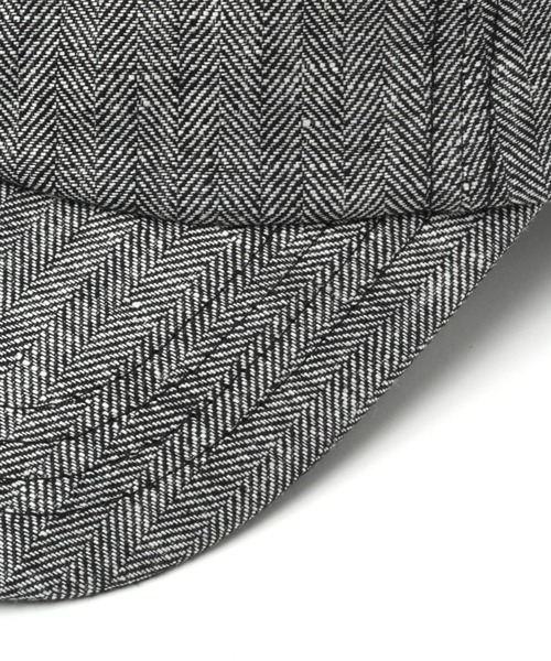 LAKOLE（ラコレ）の「ヘリンボーンキャップ / LAKOLE（キャップ・メンズ・ブラック/ベージュ/グレー・9）」の5枚目の写真