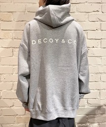 デコイアンドシーオー デコイダックロゴインチェストアンドバックスウェットパーカ