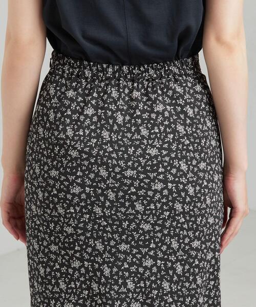 green label relaxing（グリーンレーベルリラクシング）の「CFC プリント / 無地 バイヤス ナロー スカート（スカート・レディース・オフホワイト/ケリー/ブラウン/ブラック・FREE）」の18枚目の写真