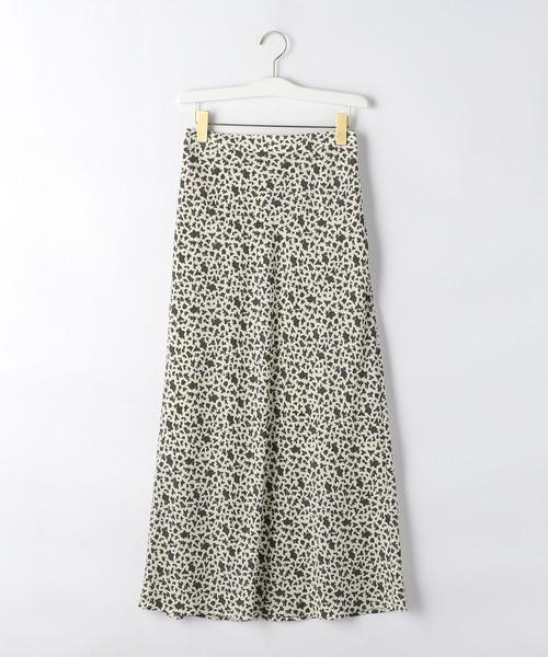 green label relaxing（グリーンレーベルリラクシング）の「CFC プリント / 無地 バイヤス ナロー スカート（スカート・レディース・オフホワイト/ケリー/ブラウン/ブラック・FREE）」の5枚目の写真