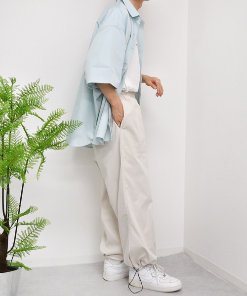 kutir(クティール)の「アソートワンポイント刺繍半袖シャツ(シャツ/ブラウス・メンズ・ライトブルー/ベージュ/ブラウン/オフホワイト/グリーン/ダークブルー・MEDIUM/LARGE)」の21枚目の写真