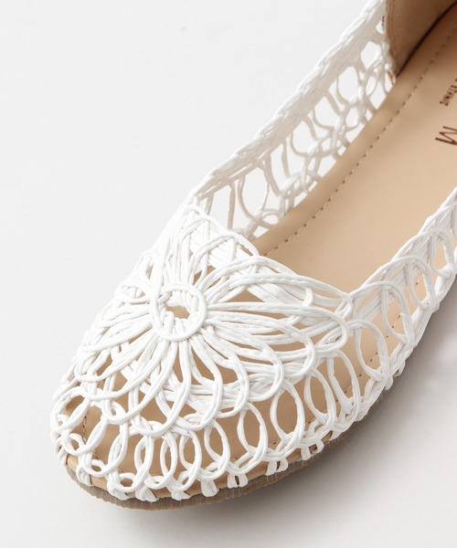 チャイハネ（チャイハネ）の「【チャイハネ】フラワーコードパンプス（パンプス・レディース・ホワイト/オレンジ/ブルー・MEDIUM/LARGE）」の5枚目の写真