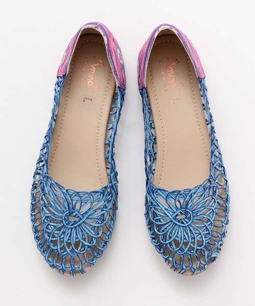 チャイハネ（チャイハネ）の「【チャイハネ】フラワーコードパンプス（パンプス・レディース・ホワイト/オレンジ/ブルー・MEDIUM/LARGE）」の16枚目の写真