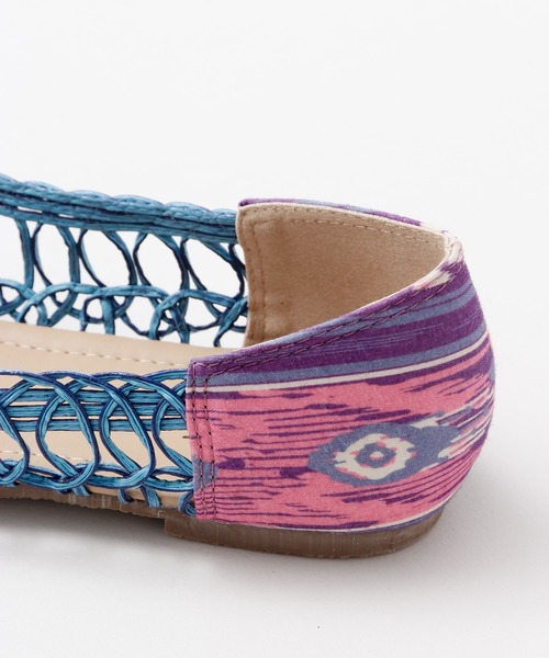 チャイハネ（チャイハネ）の「【チャイハネ】フラワーコードパンプス（パンプス・レディース・ホワイト/オレンジ/ブルー・MEDIUM/LARGE）」の10枚目の写真