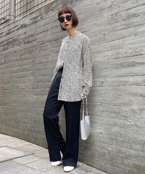 PAGEBOY（ページボーイ）の「アニマルドットBIGシャツ（シャツ/ブラウス・レディース・ブラック/ブラウン/オフホワイト・FREE）」の19枚目の写真