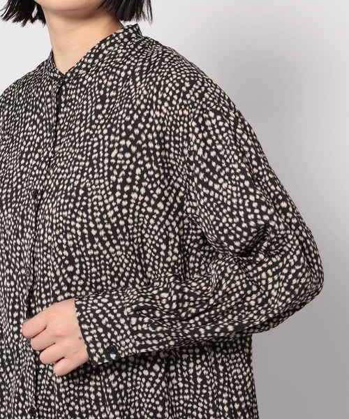 PAGEBOY（ページボーイ）の「アニマルドットBIGシャツ（シャツ/ブラウス・レディース・ブラック/ブラウン/オフホワイト・FREE）」の12枚目の写真