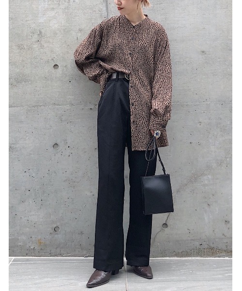 PAGEBOY（ページボーイ）の「アニマルドットBIGシャツ（シャツ/ブラウス・レディース・ブラック/ブラウン/オフホワイト・FREE）」の22枚目の写真