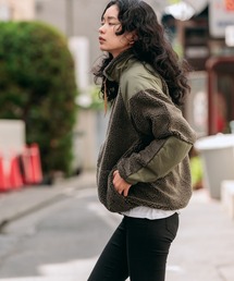 orSlow（オアスロウ）の「orSlow/オアスロウ FLEECE JACKET 切替 ボア