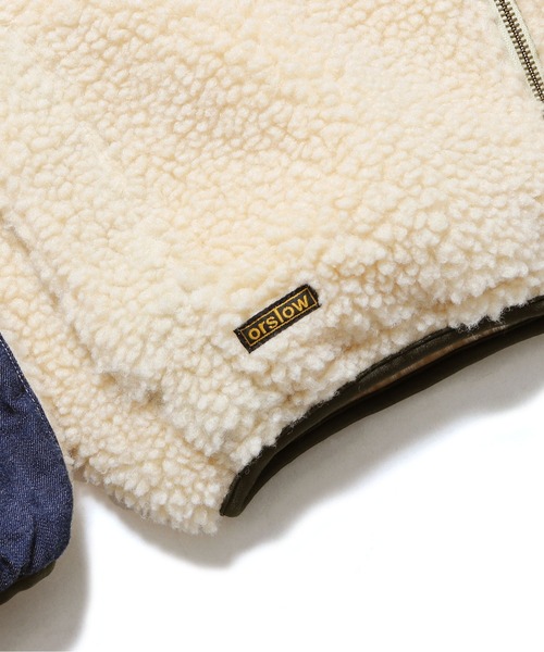orslowボアジャケット orSlow（オアスロウ）の「orSlow/オアスロウ FLEECE JACKET 切替 ボア