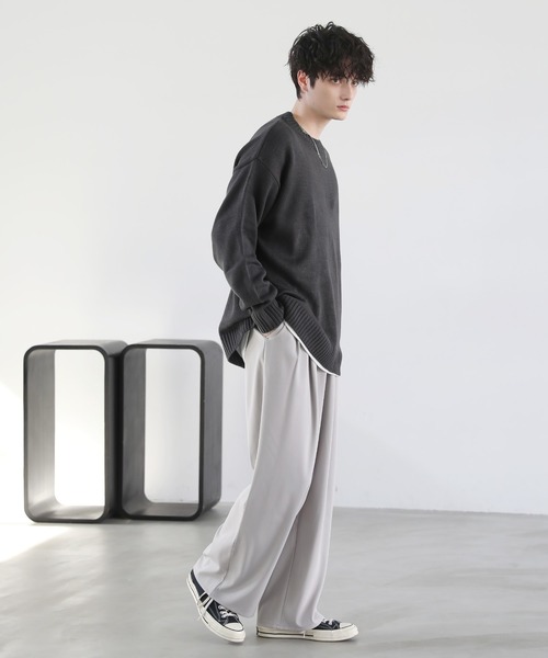 新品 ジャックバニー メンズ 天竺セーター クルーネックニット サイズ5 新品 ジャックバニー メンズ 天竺セーター クルーネックニット