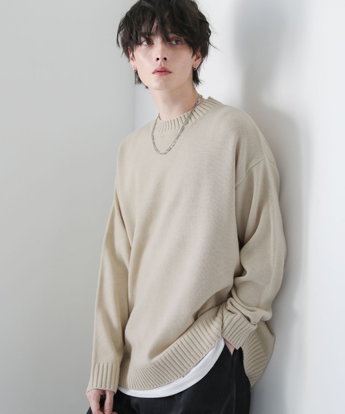 新品未使用phigvel 今期2025AWクルーネックニット 2025年最新】PHIGVEL ネック：クルーネック ニット・セーターの