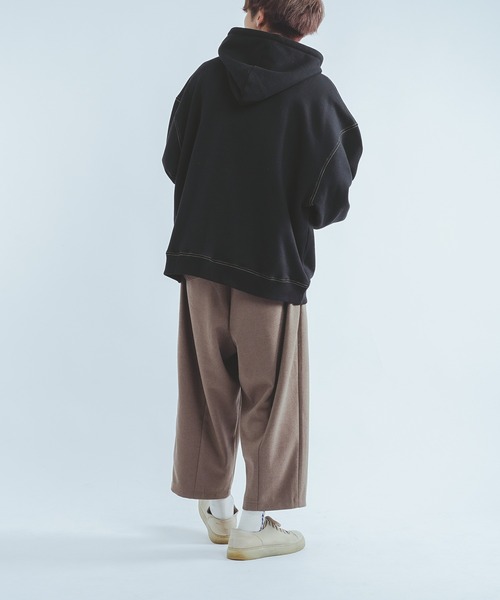 epnok（エプノック）の「配色ステッチルーズパーカー（パーカー・メンズ・オレンジ/ブラック/ベージュ・LARGE/MEDIUM）」の20枚目の写真