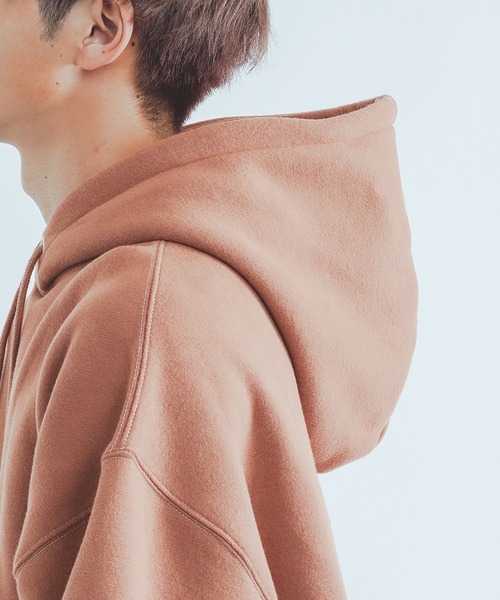 epnok（エプノック）の「配色ステッチルーズパーカー（パーカー・メンズ・オレンジ/ブラック/ベージュ・LARGE/MEDIUM）」の9枚目の写真