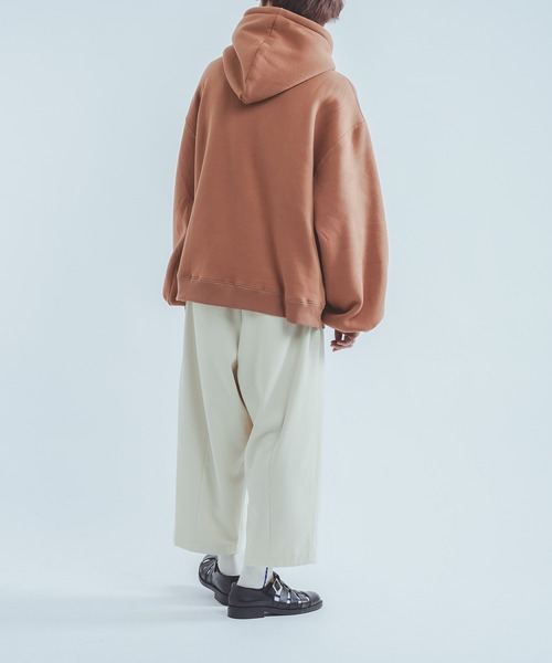 epnok（エプノック）の「配色ステッチルーズパーカー（パーカー・メンズ・オレンジ/ブラック/ベージュ・LARGE/MEDIUM）」の7枚目の写真