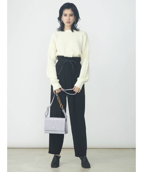 EVRIS（エヴリス）の「クロコライクWOODショルダーBAG（ショルダーバッグ・レディース・ブラック/パープル/ミント・FREE）」の6枚目の写真