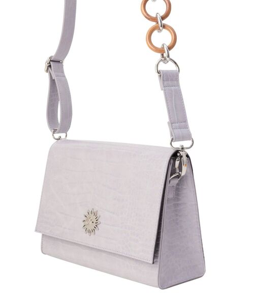 EVRIS（エヴリス）の「クロコライクWOODショルダーBAG（ショルダーバッグ・レディース・ブラック/パープル/ミント・FREE）」の8枚目の写真