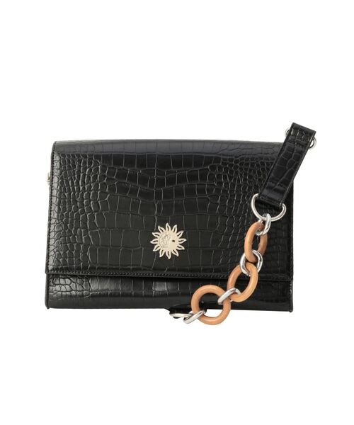 EVRIS（エヴリス）の「クロコライクWOODショルダーBAG（ショルダーバッグ・レディース・ブラック/パープル/ミント・FREE）」の15枚目の写真