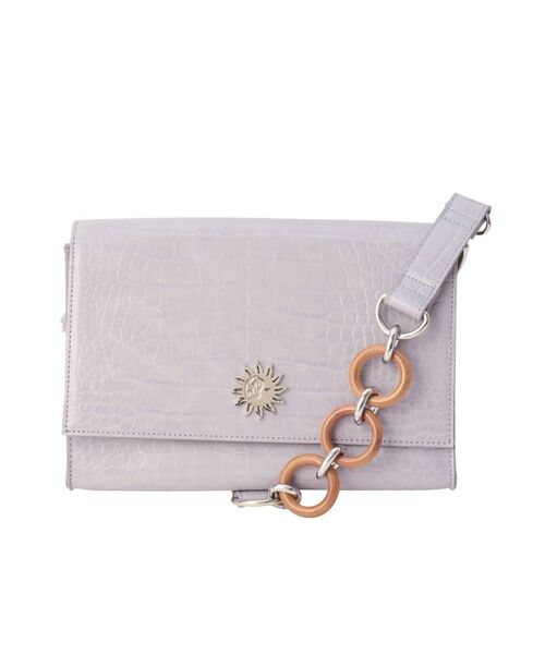 EVRIS（エヴリス）の「クロコライクWOODショルダーBAG（ショルダーバッグ・レディース・ブラック/パープル/ミント・FREE）」の17枚目の写真