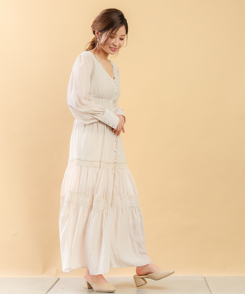 セール ブランド古着 長袖ワンピース ワンピース Who S Who Chico フーズフーチコ のファッション通販 Zozoused