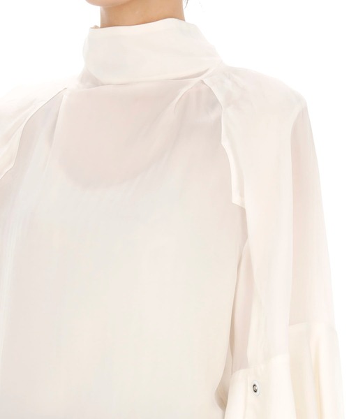 もんもんもっさん様用】TOGA PULLAキュプラストライプブラウス36 白