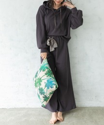 Mysa&Liina | ポンチパーカーロングパンツセットアップ(ルームウェア/パジャマ)