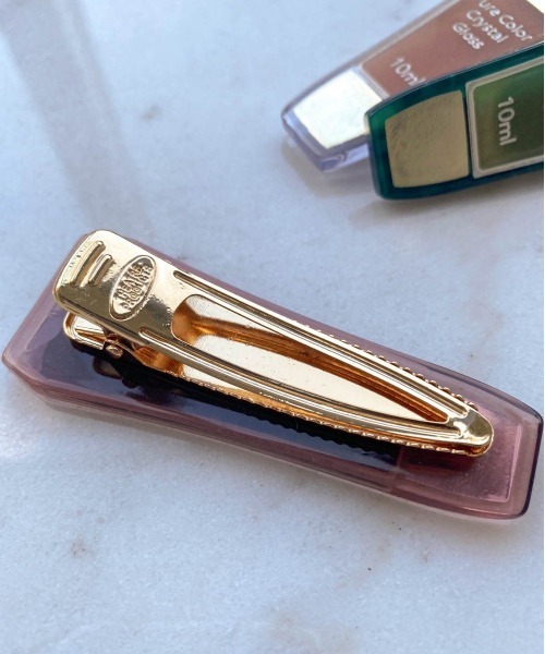 THEATRE PRODUCTS（シアタープロダクツ）の「LIP GLOSS CLIP / THEATRE PRODUCTS（バレッタ/ヘアクリップ・レディース・シルバー/ブラウン/ベージュ・FREE）」の5枚目の写真