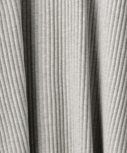 BASERANGE（ベースレンジ）の「＜BASERANGE（ベースレンジ）＞SHAW リブ ロングスリーブ ワンピース（ワンピース・レディース・オフホワイト/グレー/ブラック・X-SMALL）」の6枚目の写真