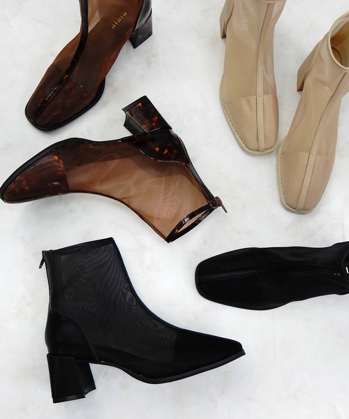 minia（ミニア）の「スクエアトゥシアーブーツ（ブーツ・レディース・ブラック/ベージュ/ブラウン系その他/アイボリー・LL/S/M/L）」の16枚目の写真