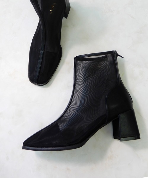 minia（ミニア）の「スクエアトゥシアーブーツ（ブーツ・レディース・ブラック/ベージュ/ブラウン系その他/アイボリー・LL/S/M/L）」の10枚目の写真