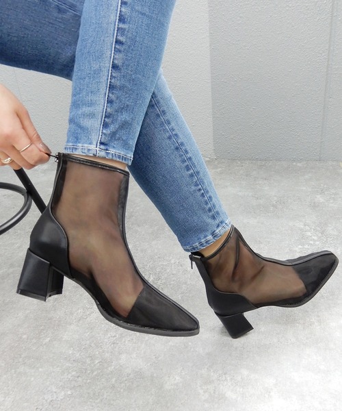 minia（ミニア）の「スクエアトゥシアーブーツ（ブーツ・レディース・ブラック/ベージュ/ブラウン系その他/アイボリー・LL/S/M/L）」の22枚目の写真