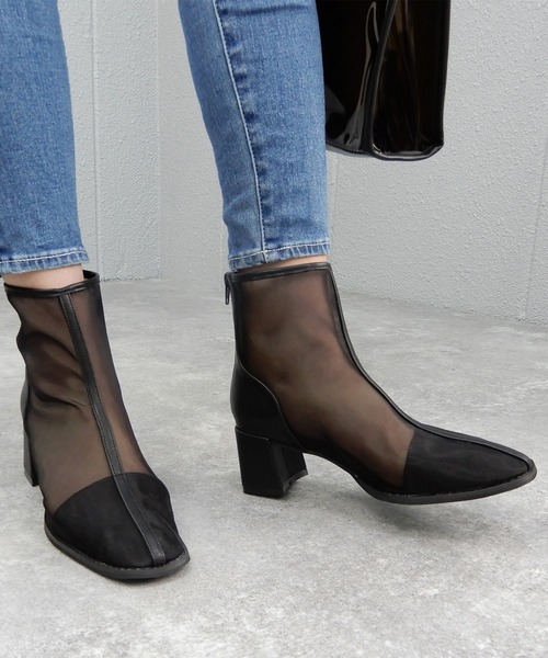 minia（ミニア）の「スクエアトゥシアーブーツ（ブーツ・レディース・ブラック/ベージュ/ブラウン系その他/アイボリー・LL/S/M/L）」の19枚目の写真