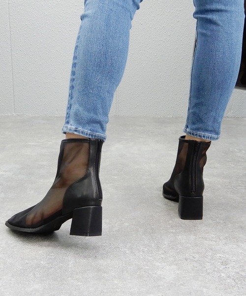 minia（ミニア）の「スクエアトゥシアーブーツ（ブーツ・レディース・ブラック/ベージュ/ブラウン系その他/アイボリー・LL/S/M/L）」の11枚目の写真