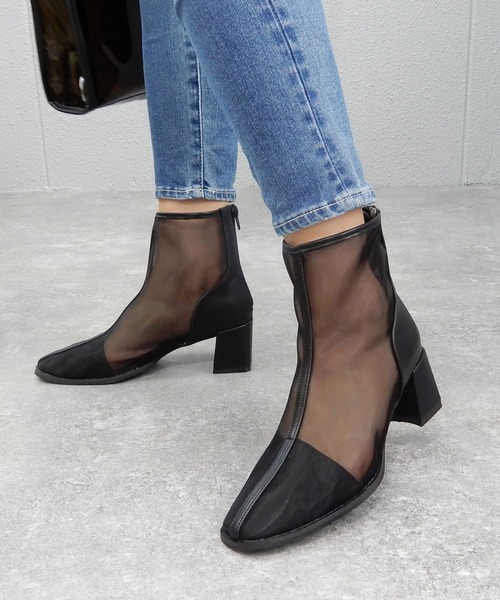 minia（ミニア）の「スクエアトゥシアーブーツ（ブーツ・レディース・ブラック/ベージュ/ブラウン系その他/アイボリー・LL/S/M/L）」の14枚目の写真