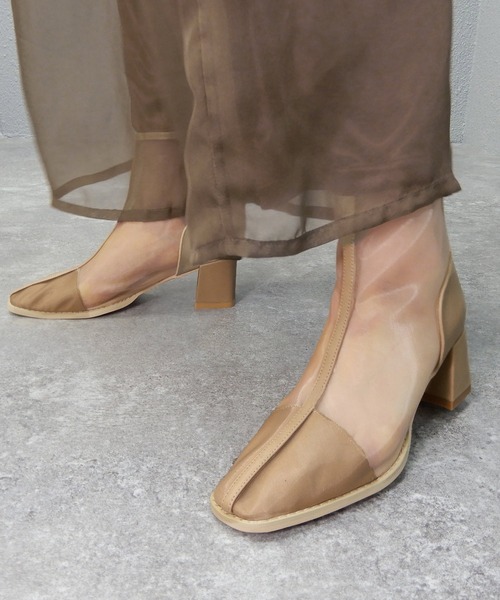 minia（ミニア）の「スクエアトゥシアーブーツ（ブーツ・レディース・ブラック/ベージュ/ブラウン系その他/アイボリー・LL/S/M/L）」の18枚目の写真